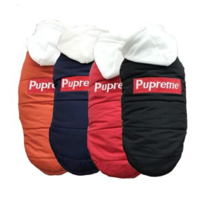 Pupreme Box Logo Sleeveless Hooded Down Jacket