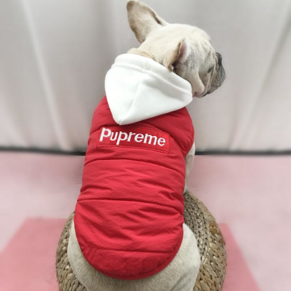 Pupreme Box Logo Sleeveless Hooded Down Jacket - Image 4
