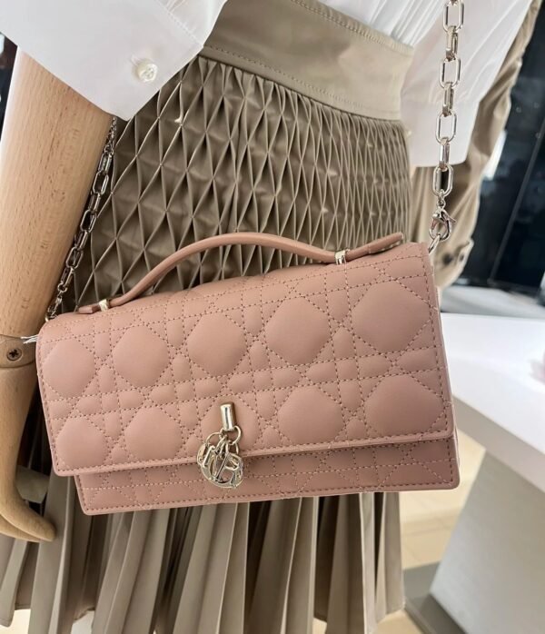 Pink luxury high-end women's handbag - Image 14
