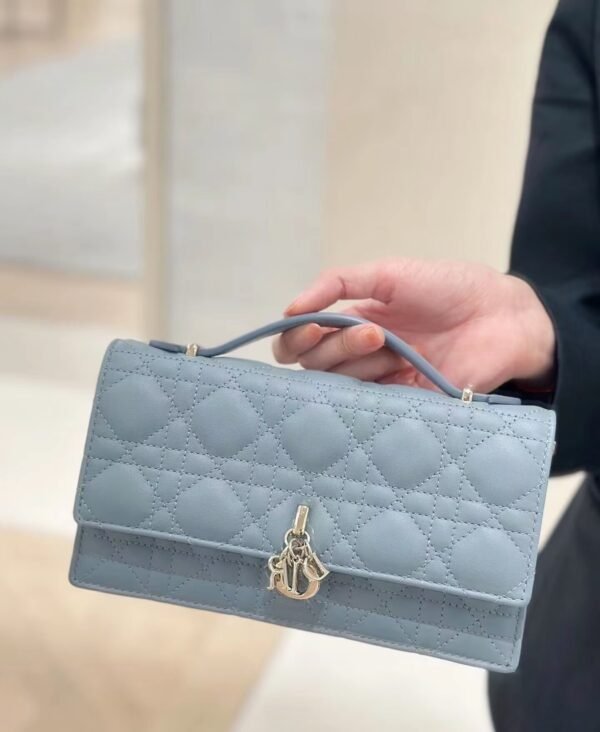 Blue luxury high-end women's handbag - Image 16