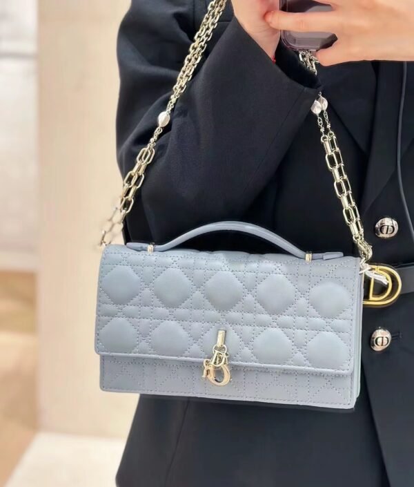 Blue luxury high-end women's handbag - Image 15