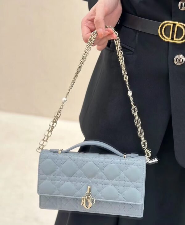 Blue luxury high-end women's handbag - Image 14