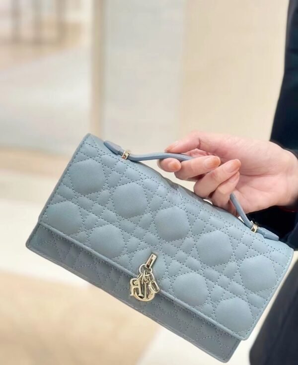 Blue luxury high-end women's handbag - Image 13