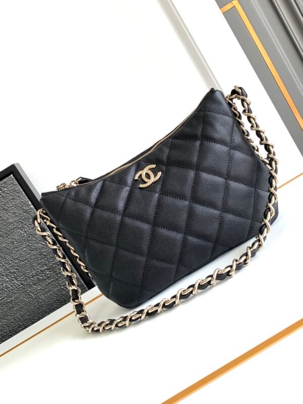 Stylish Designer Classic Black Crossbody Bag - Image 20